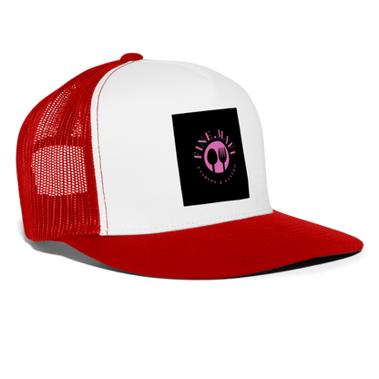 Trucker Cap - Weiß/Rot