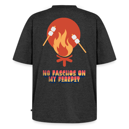 Vanlife Unisex Premium Oversized Bio T-Shirt Firepit - Anthrazit meliert