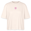 FINE.MAFI Frauen Boxy Bio-T-Shirt Zero Waste - Weißgrau