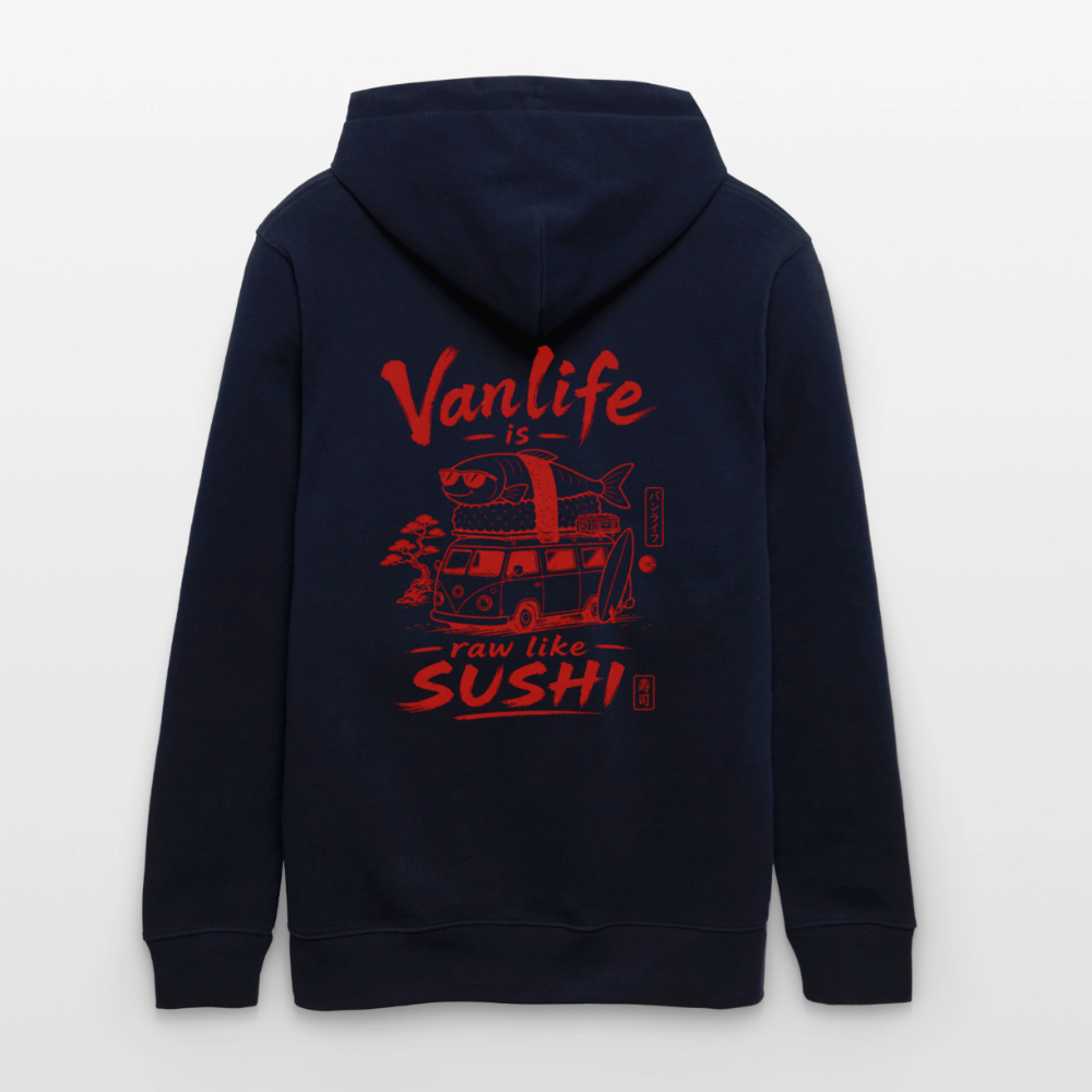 Vanlife Unisex Bio-Hoodie Sushi - Navy
