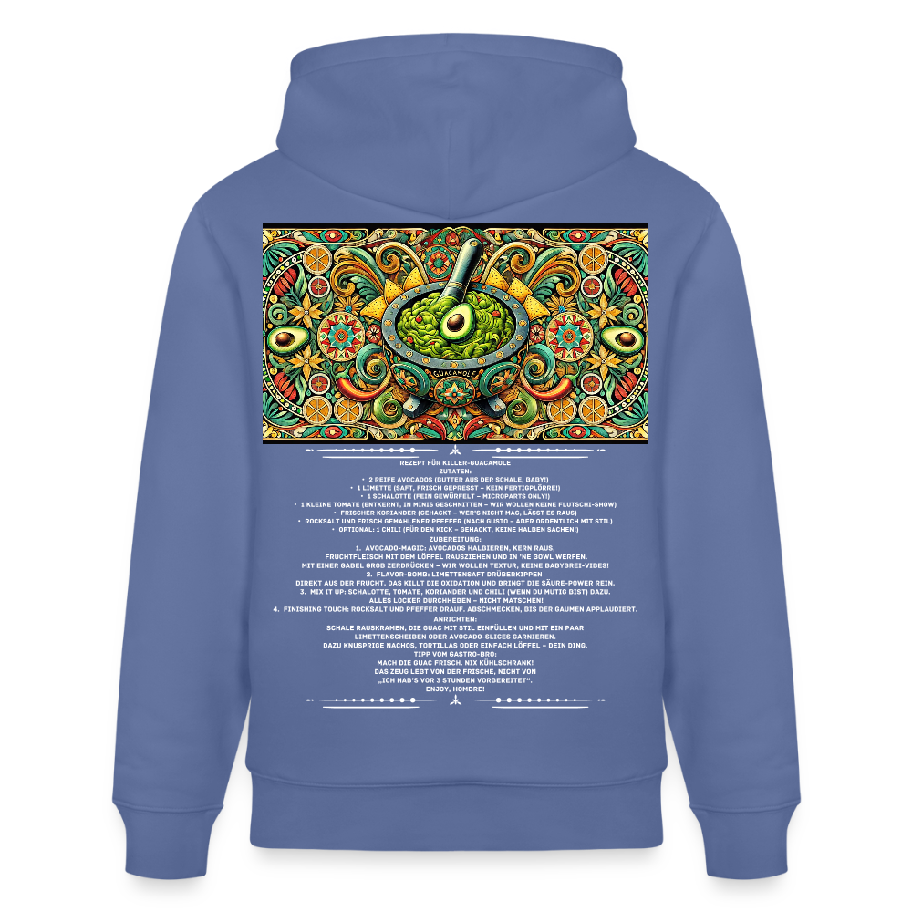 FOOD LOVE Unisex Bio-Hoodie Guaca - Blau