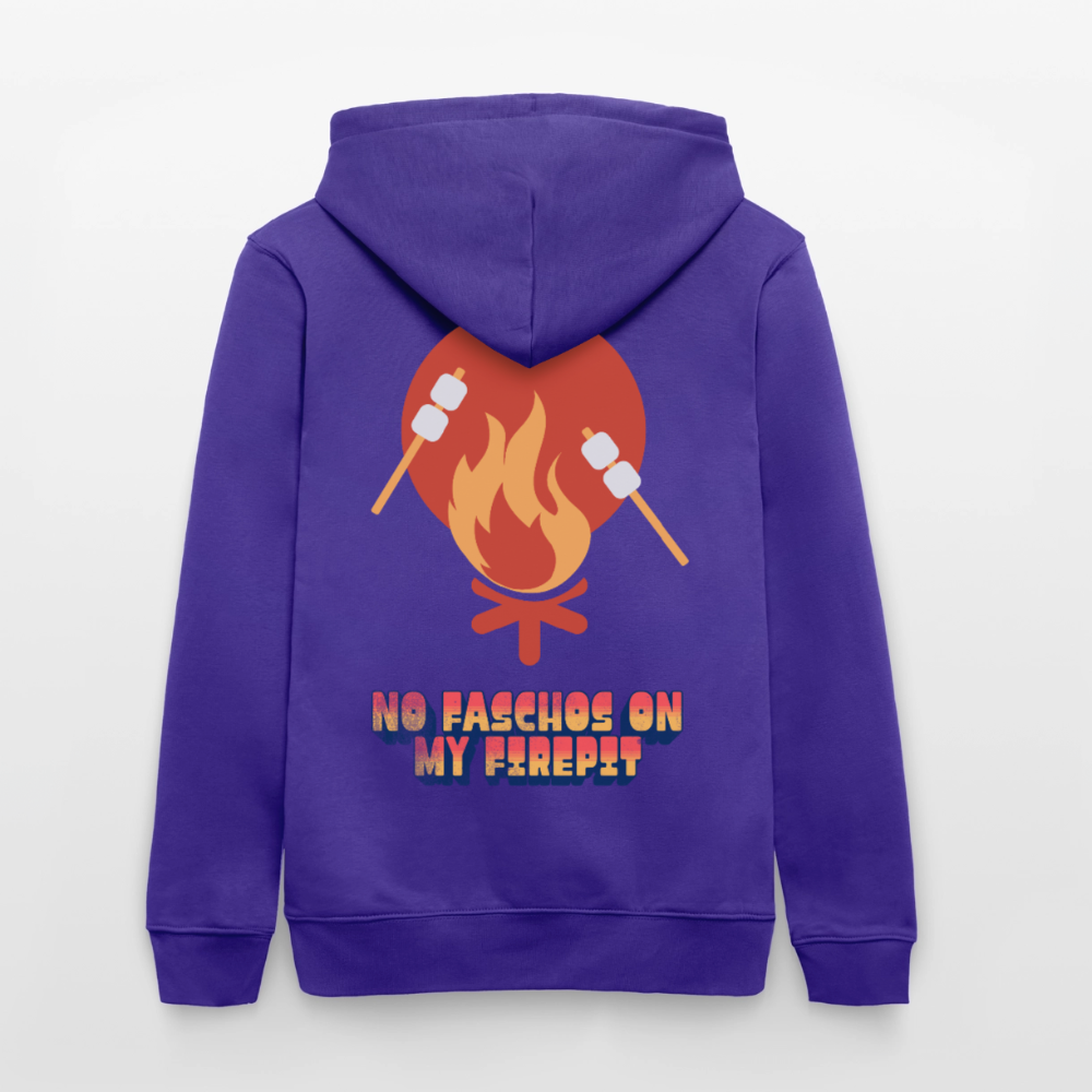 Vanlife Unisex Bio-Hoodie Firepit - Purple Love 