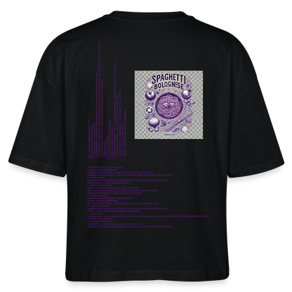 FINE.MAFI Frauen Boxy Bio-T-Shirt Bolo - Schwarz