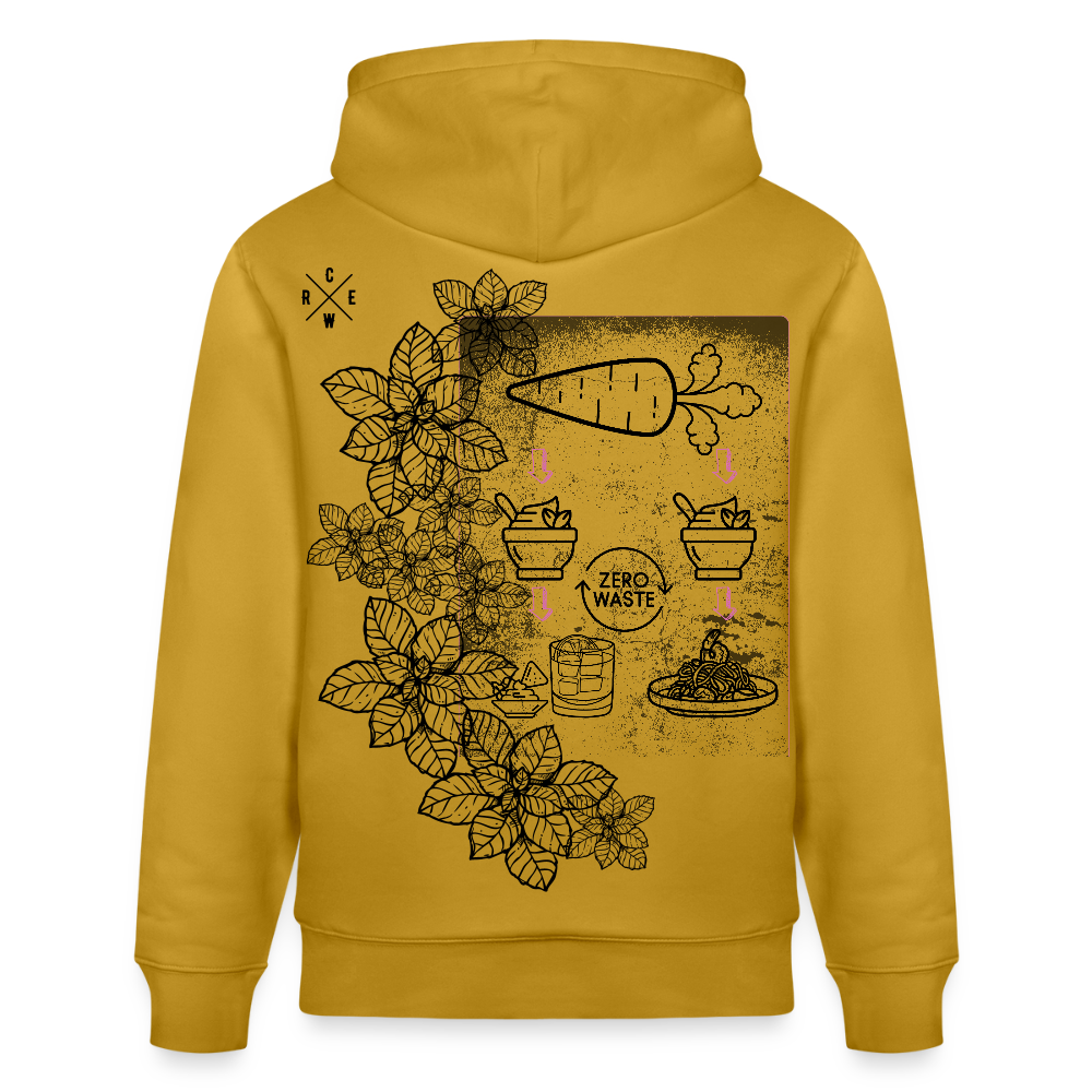 FINE.MAFI Unisex Bio-Hoodie Zero Waste - Ocker