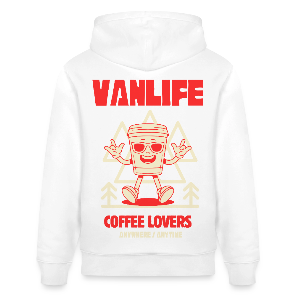 Vanlife Unisex Bio-Hoodie Coffee - Weiß