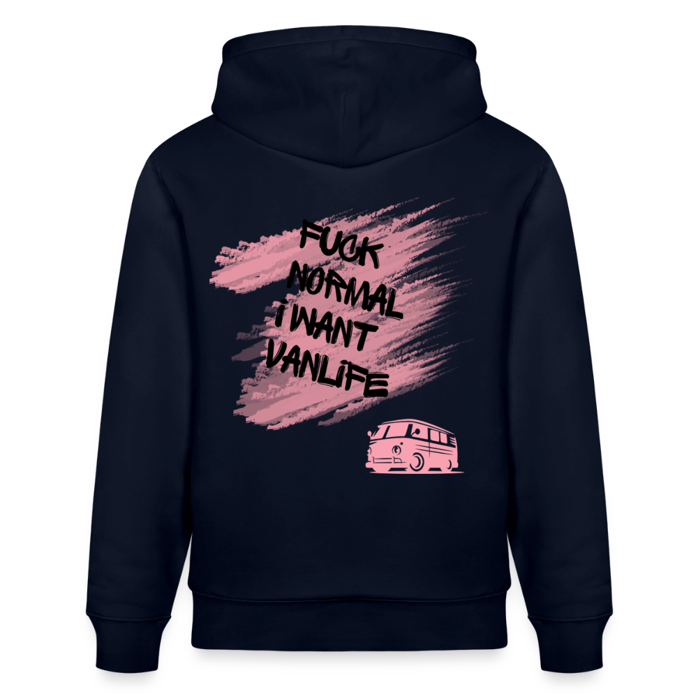 Vanlife Unisex Bio-Hoodie F.CK Normal - Navy