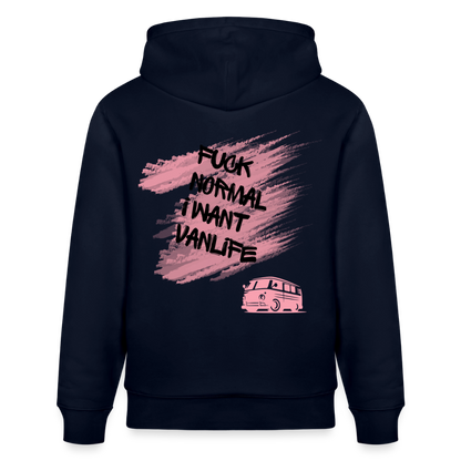 Vanlife Unisex Bio-Hoodie F.CK Normal - Navy