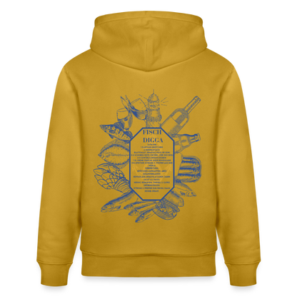 FOOD LOVE Unisex Bio-Hoodie DIGGA - Ocker