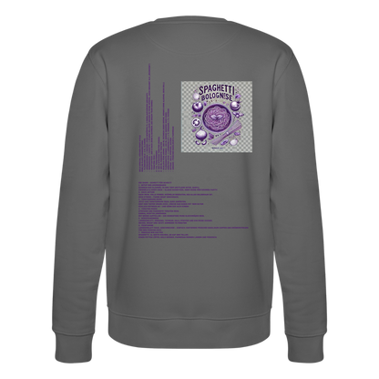 FOOD LOVE Collection Unisex Bio-Sweatshirt Bolo - Anthrazit