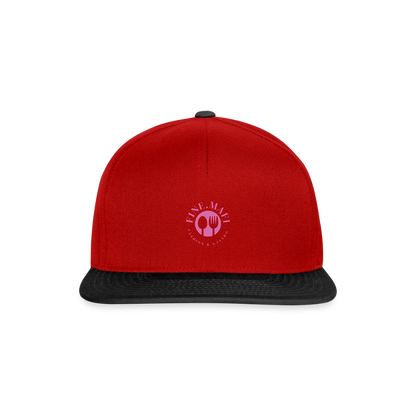 Snapback Cap FINE.MAFI - Rot/Schwarz