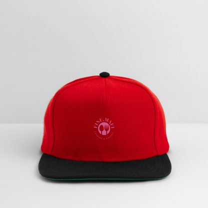 FINE.MAFI Crew Snapback Cap - Rot/Schwarz