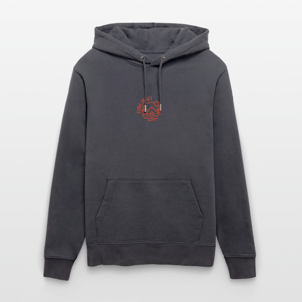 Vanlife Unisex Bio-Hoodie Firepit - Indigoblau