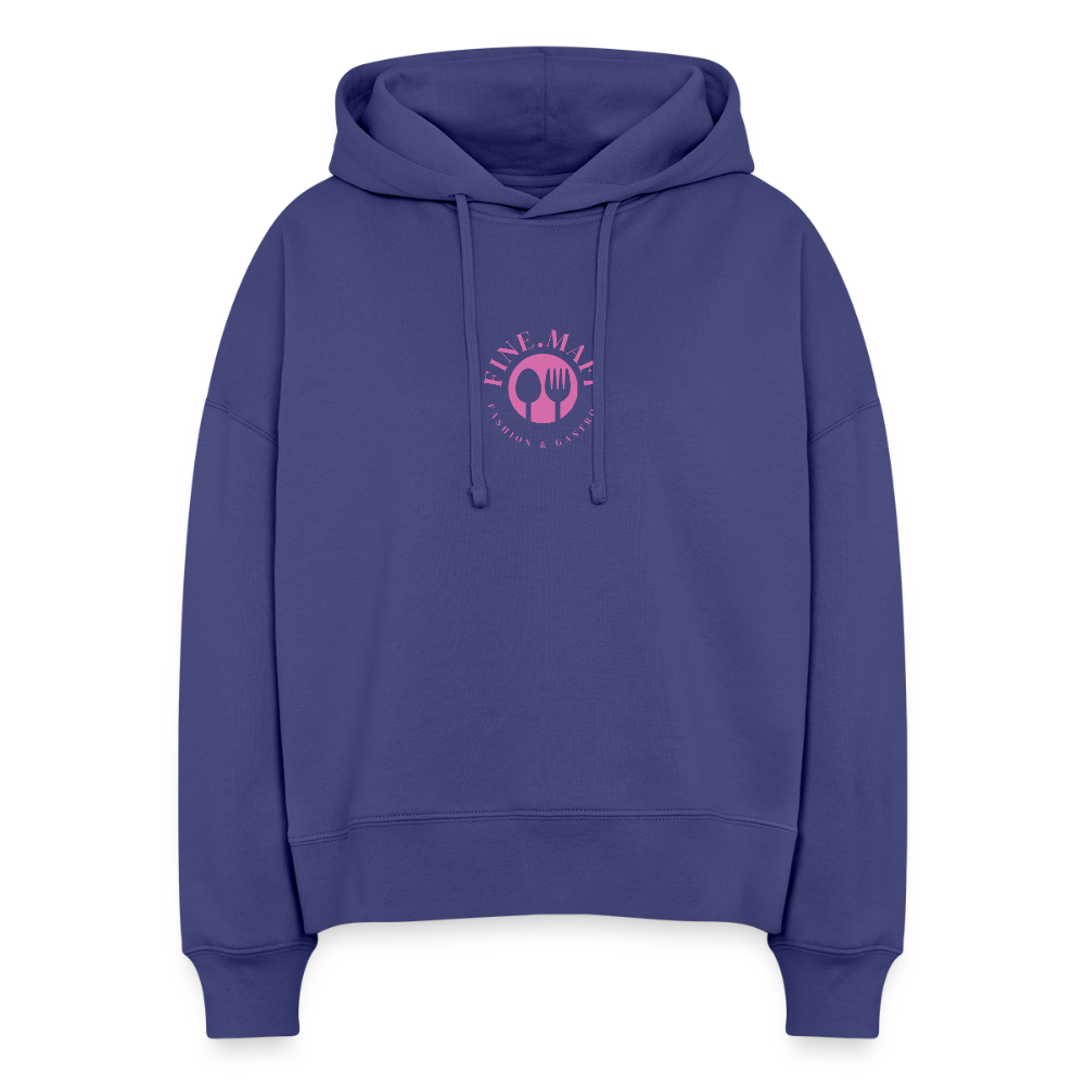 Food Couture Boxy Frauen Bio Hoodie - Dämmerung