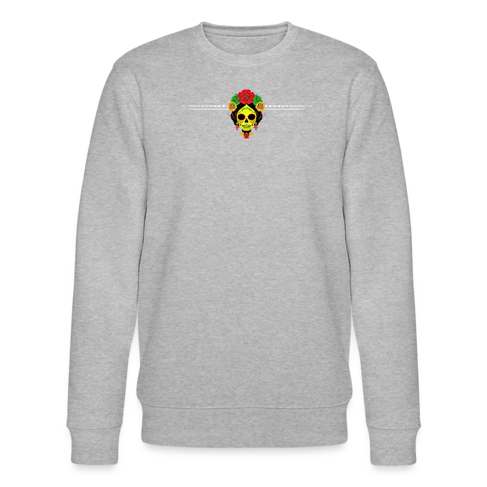 FOOD LOVE Unisex Bio-Sweatshirt Guaca - Grau meliert