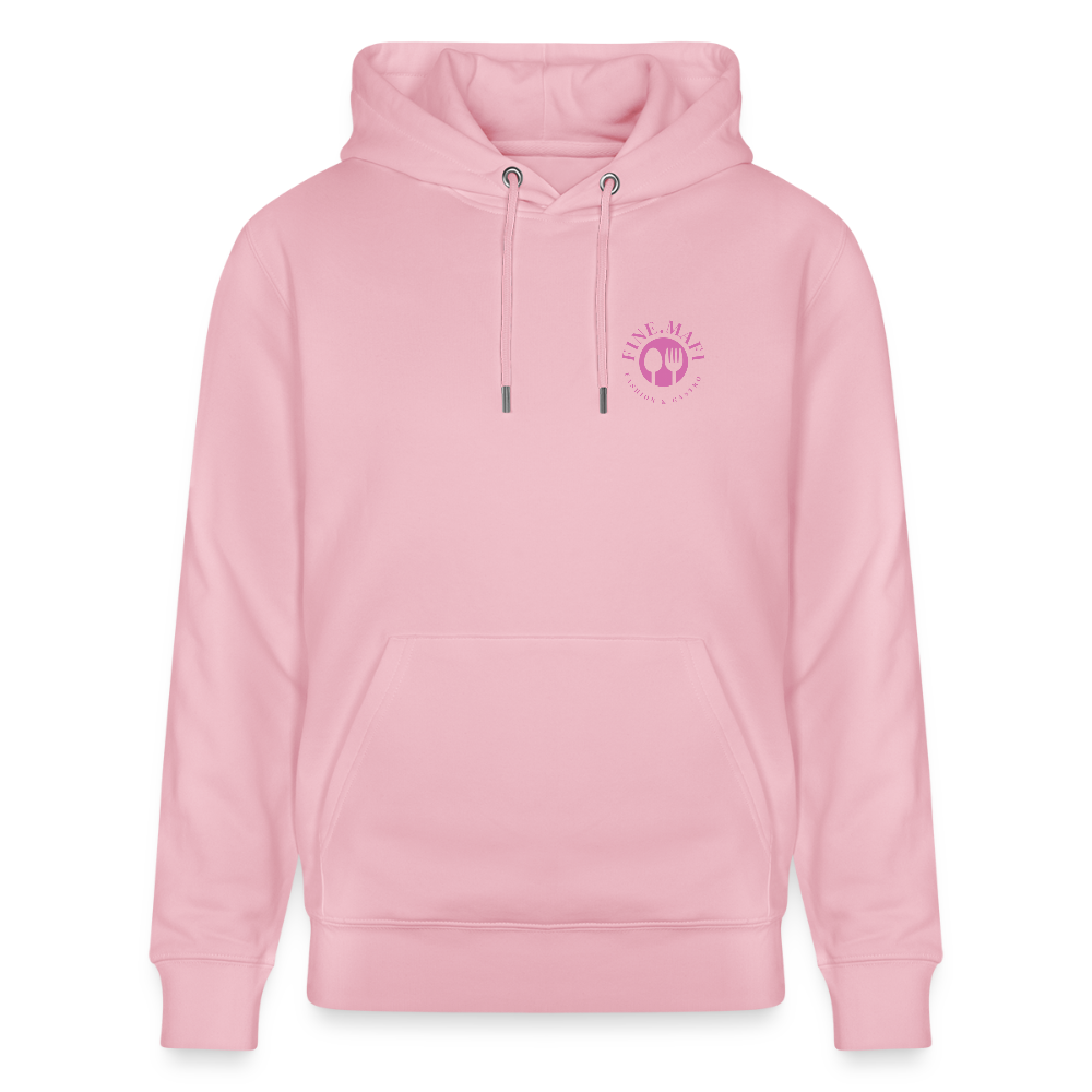 FOOD LOVE Unisex Bio-Hoodie DIGGA - Hellrosa