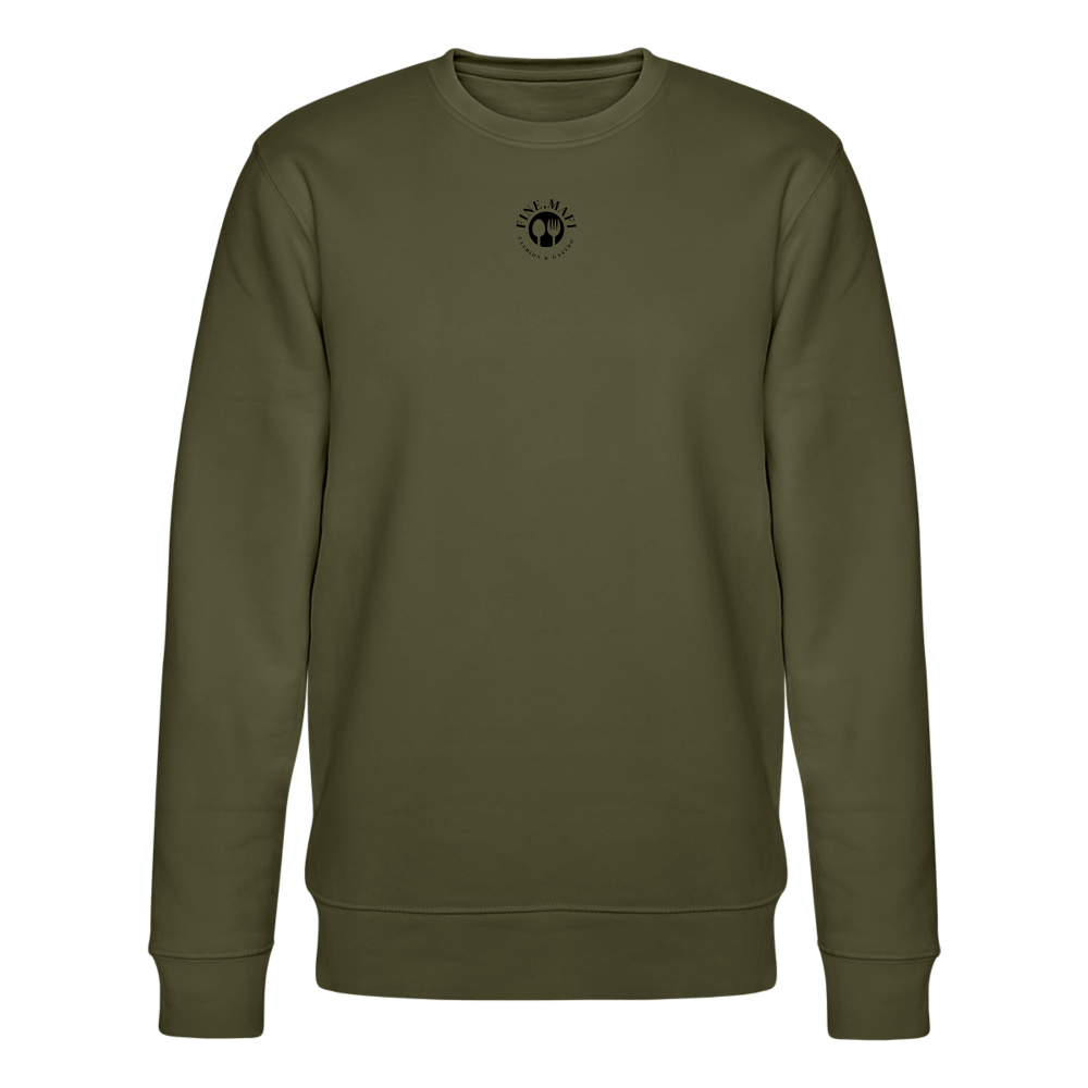 FOOD LOVE Unisex Oversize Bio-Sweatshirt Hummus - Khaki