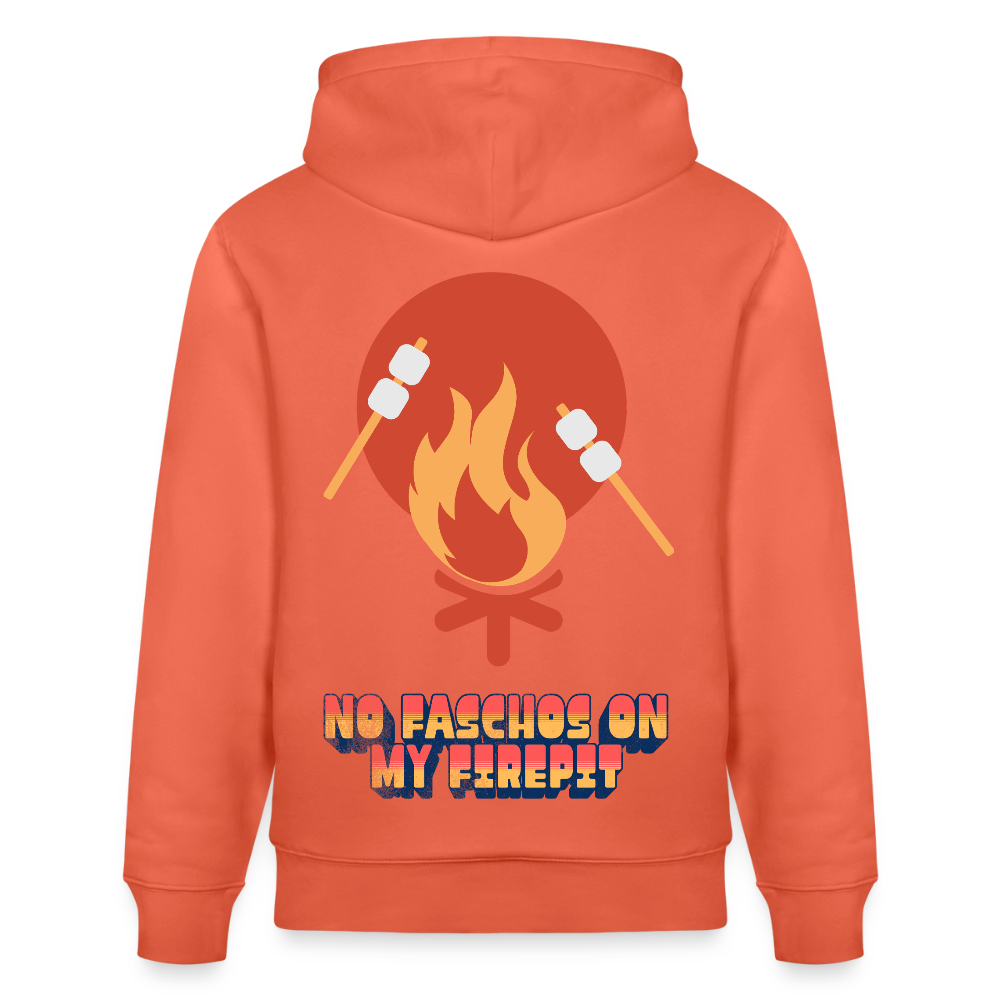 Vanlife Unisex Bio-Hoodie Firepit - Hellrot