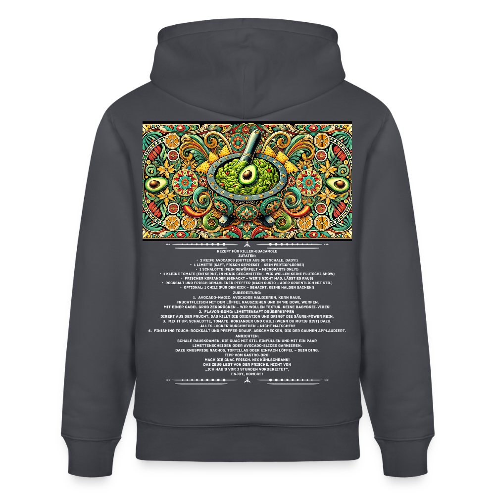 FOOD LOVE Unisex Bio-Hoodie Guaca - Indigoblau