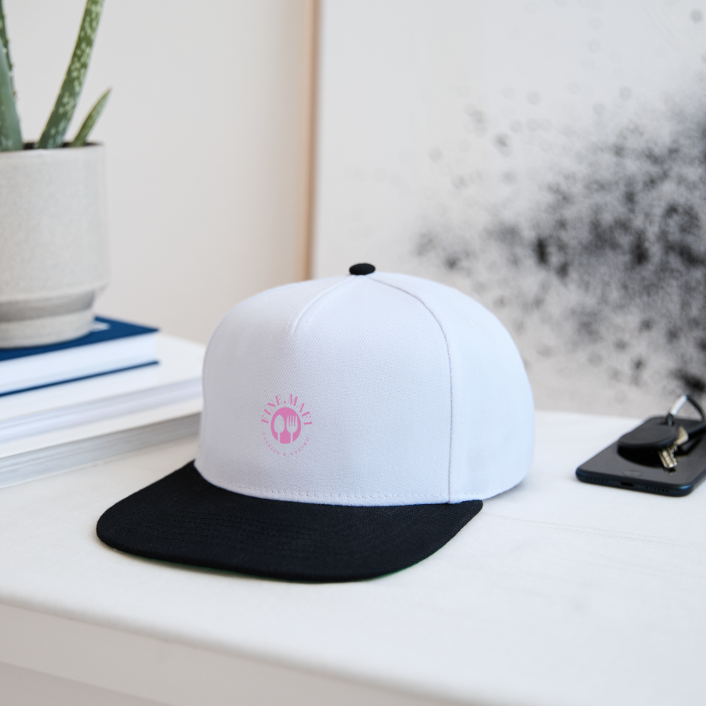 FINE.MAFI Crew Snapback Cap - Weiß/Schwarz