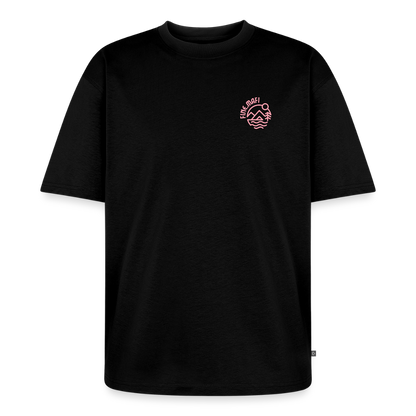 Vanlife Unisex Premium Oversized Bio T-Shirt F.UCK Normal Black - Schwarz