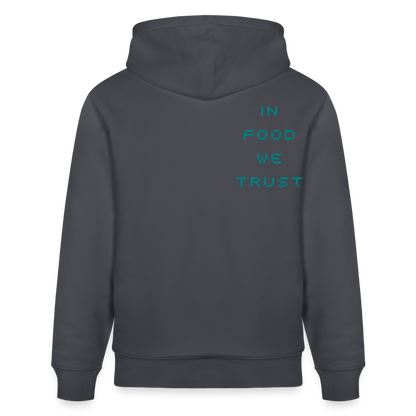 FINE.MAFI in Food we Trust Unisex Organic Hoodie - Indigoblau