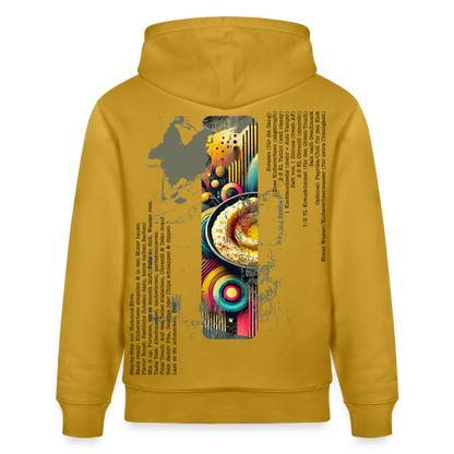 FOOD LOVE Unisex Bio-Hoodie Hummus - Ocker