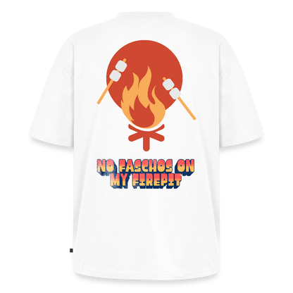 Vanlife Unisex Premium Oversized Bio T-Shirt Firepit - Weiß