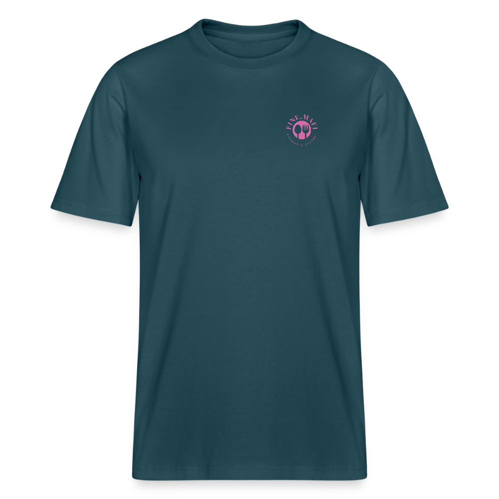FINE.MAFI Relaxed Fit Unisex Bio-T-Shirt Zero Waste - Dunkles Petrol