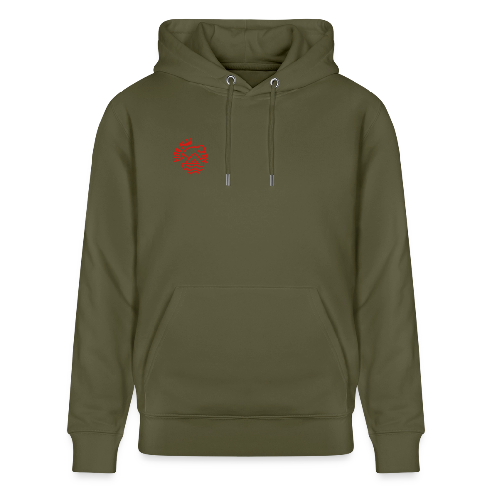 Vanlife Unisex Bio-Hoodie Coffee - Khaki Grün