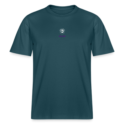 FINE.MAFI Relaxed Fit Unisex Bio-T-Shirt Bolo Baby - Dunkles Petrol