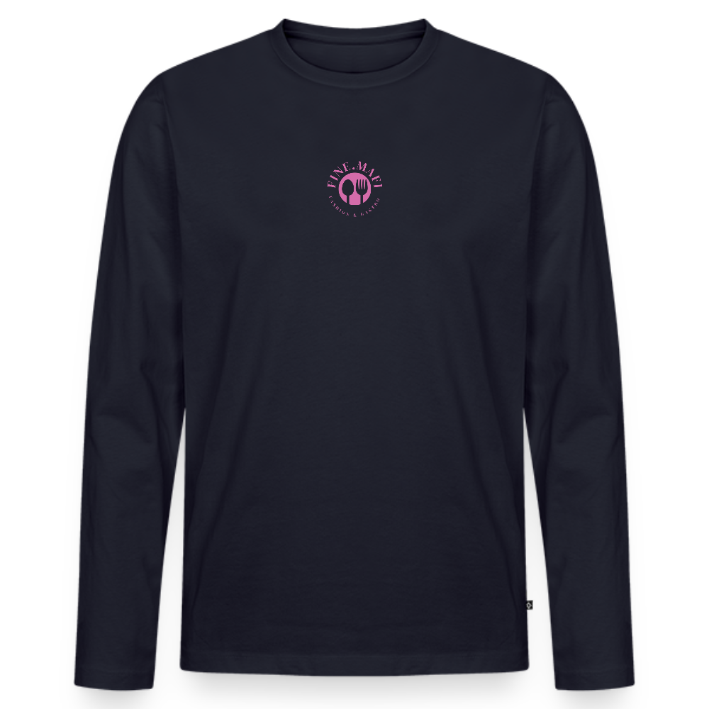 Premium Bio Langarmshirt Tasty - Navy