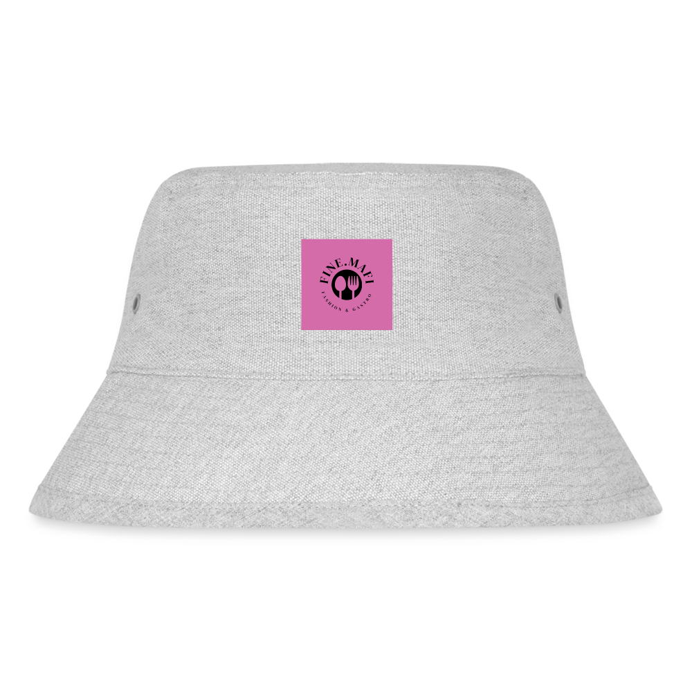 FINE.MAFI recycelter Bucket Hat - Grau meliert