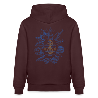 FOOD LOVE Unisex Bio-Hoodie DIGGA - Maroon