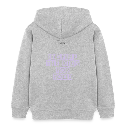 Gastrokids Unisex Organic Hoodie Crew - Grau meliert