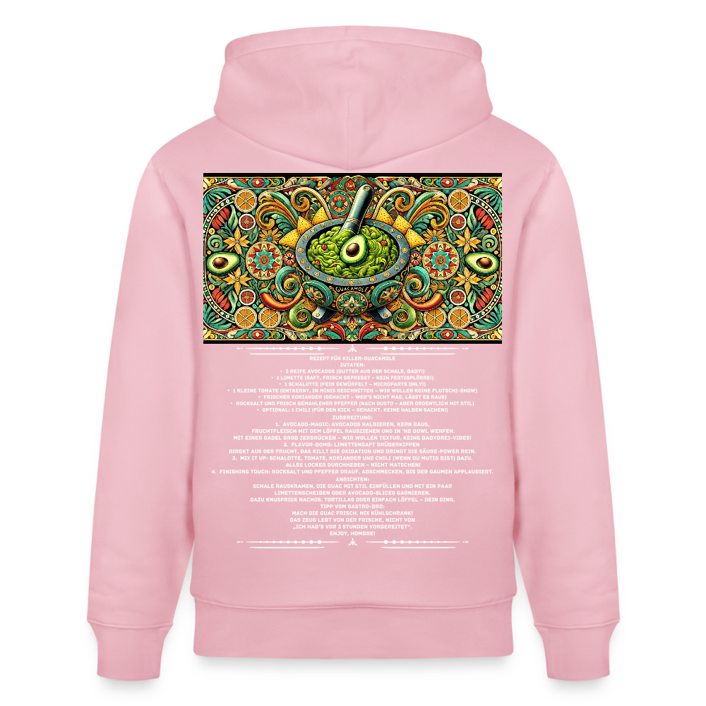 FOOD LOVE Unisex Bio-Hoodie Guaca - Hellrosa