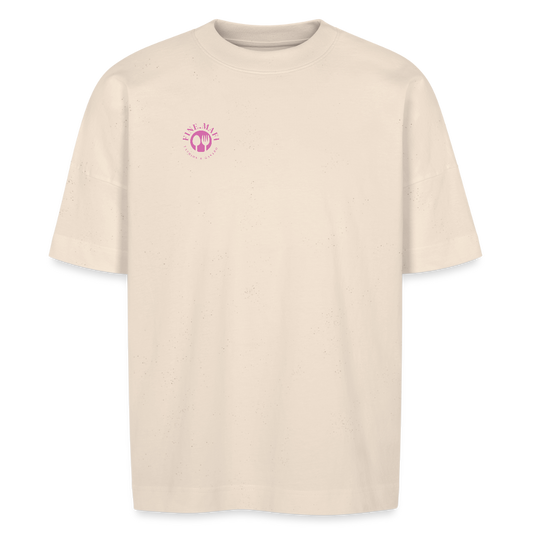 FINE.MAFI Unisex Oversize Bio-T-Shirt Zero Waste - Naturweiß