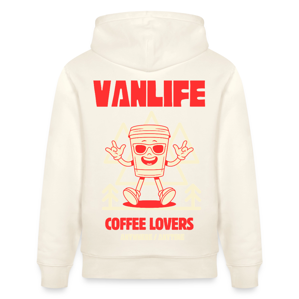 Vanlife Unisex Bio-Hoodie Coffee - Naturweiß 