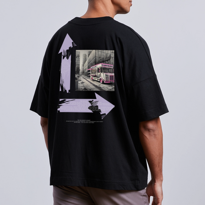 FINE.MAFI Unisex Oversized Bio-T-Shirt – Modell „CW“ - Schwarz