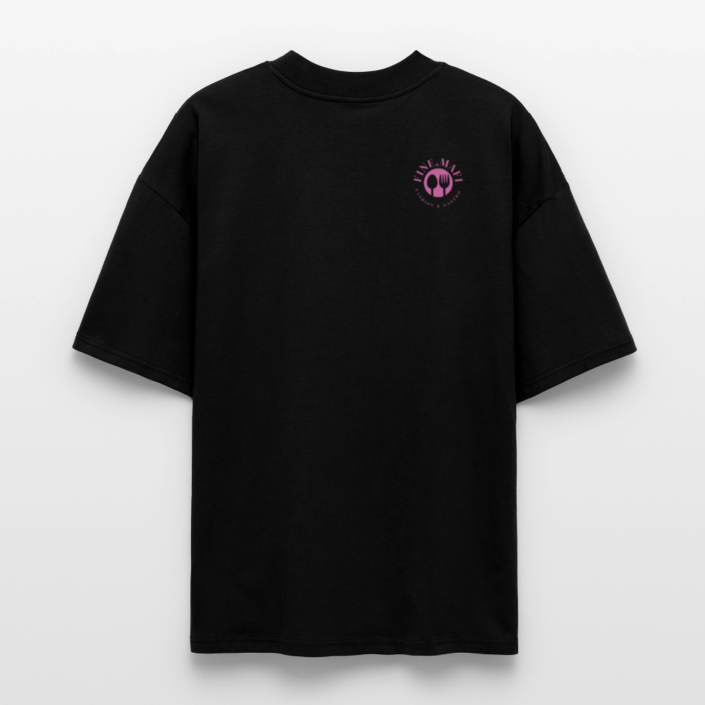 FINE MAFI Oversized Unisex Bio T-Shirt Mise En Place - Schwarz