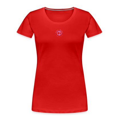 FINE.MAFI Frauen Premium Bio T-Shirt Zero Waste - Rot