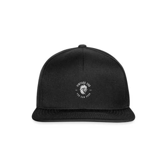 Snapback Cap Coq au Vin - Schwarz/Schwarz